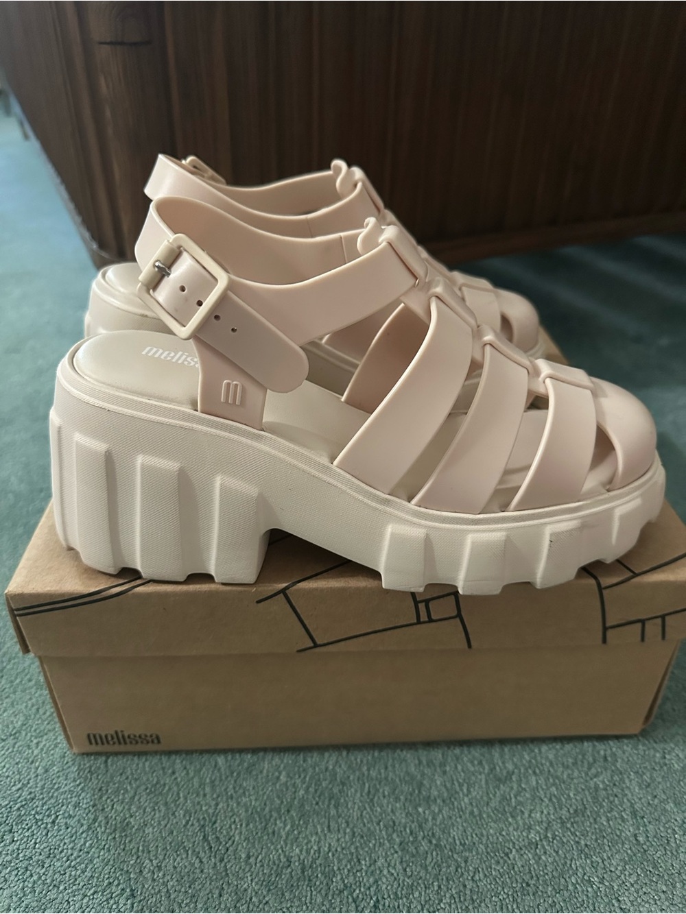 Melissa Megan Platform in Beige